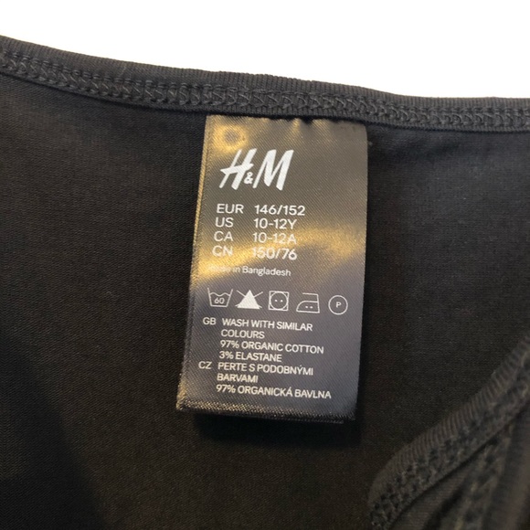✨2/$10✨ H&M Kids Black Camisole Tank Top - Picture 3 of 3